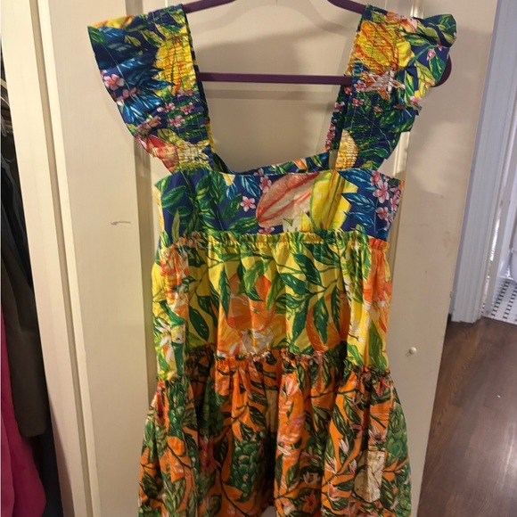 Farm Rio Floral Print Mini Dress - Picture 4 of 6